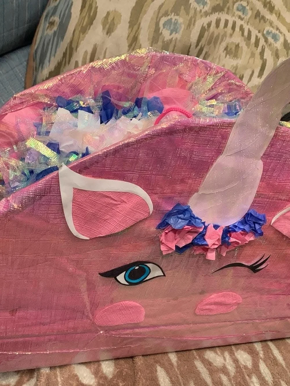 Pink Unicorn Taco Piñata